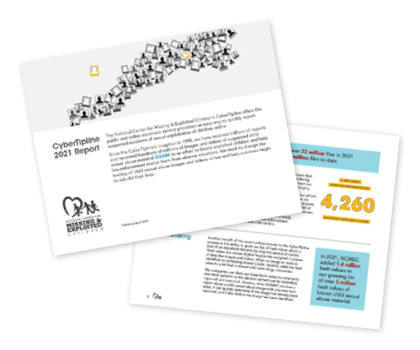 CyberTipline 2021 Report CyberTipline 2021 Report illustration